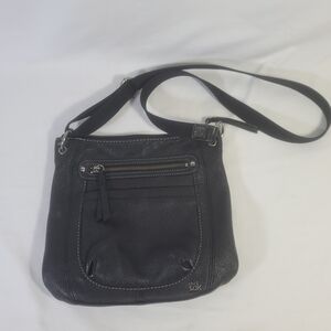 The Sak Black Leather Crossbody Bag